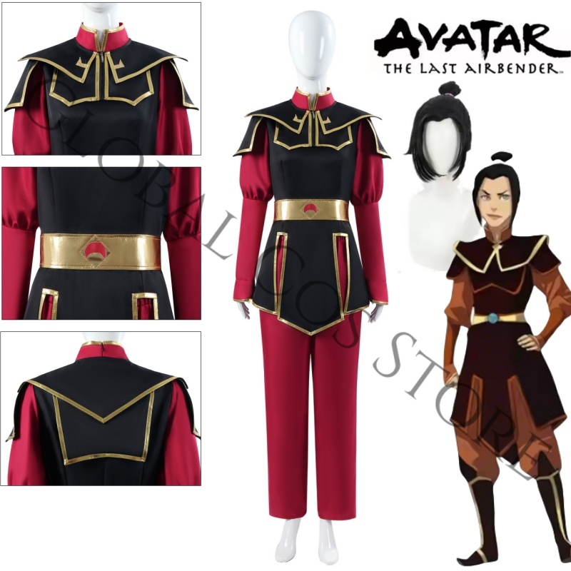 Cosplay Wig Colored - Anime Avatar Son Hava Bükücü Cosplay