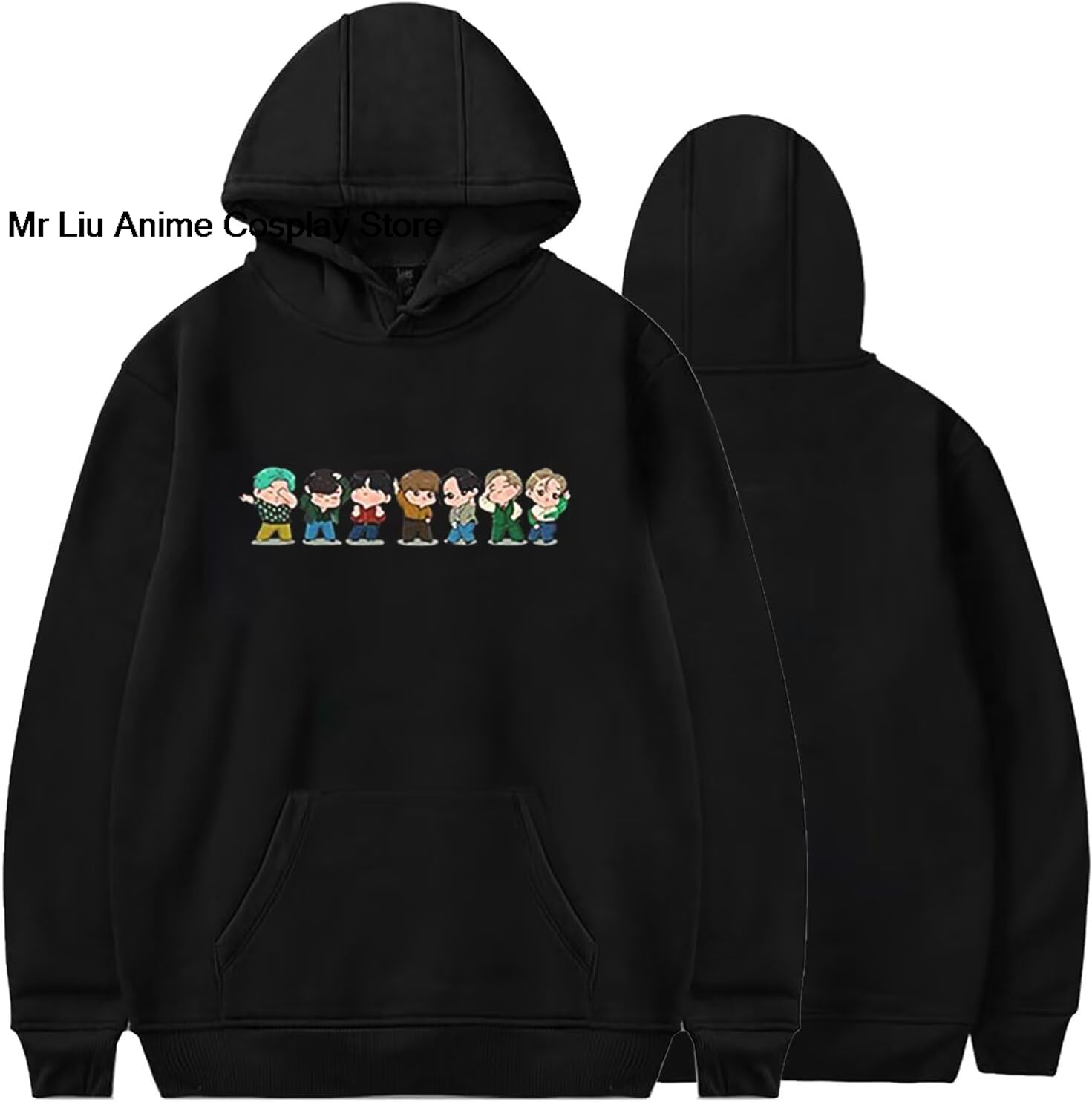 Anime Merchandise Hoodie - Kadın Grafikli Kapüşonlu Üst Love Yourself