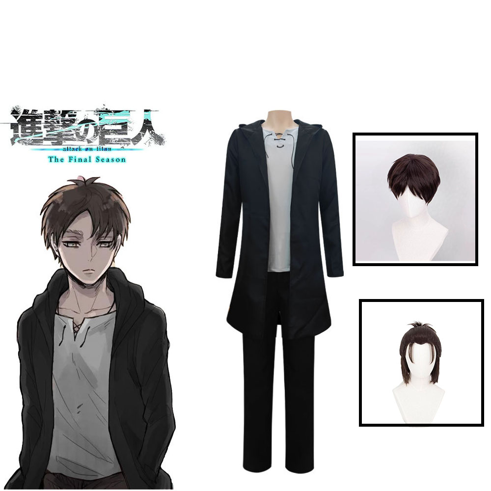Anime Merchandise Online - Eren Jaeger Cosplay Kostüm Anime Titan