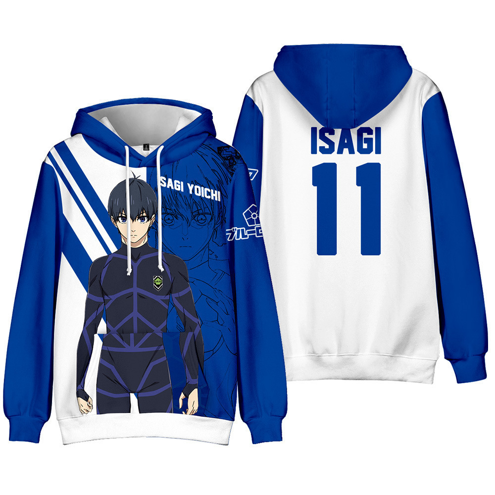 Anime Merchandise Hoodie - Yeni anime BLUE LOCK ürünleri, şık