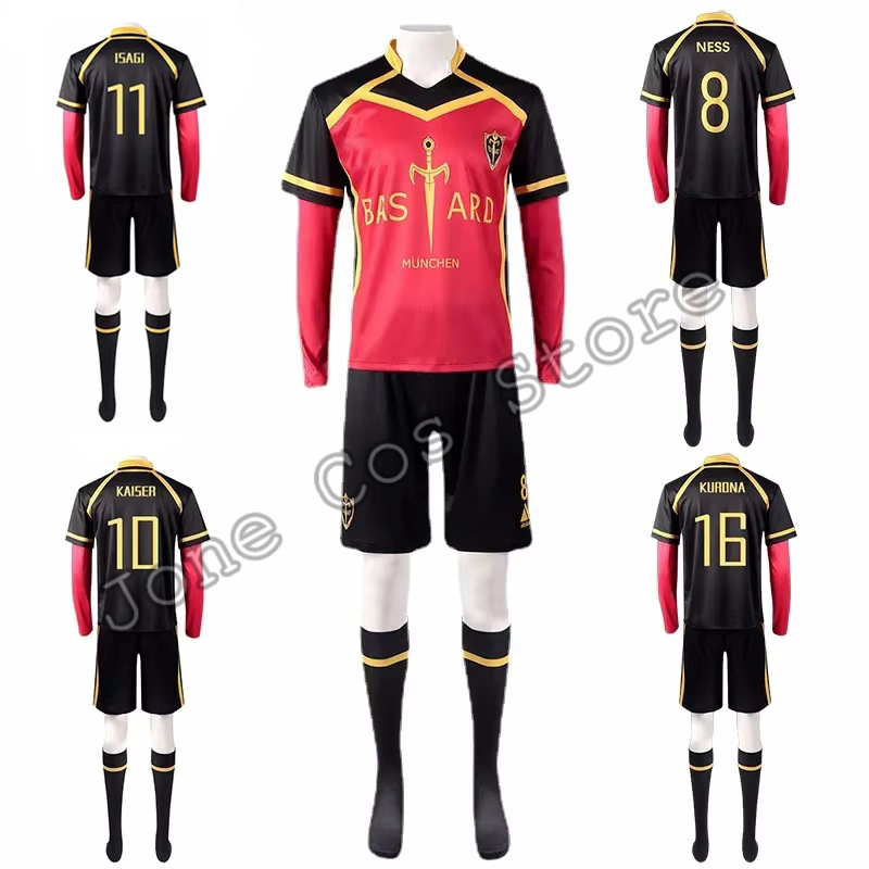 Anime Merchandise Online - Kaiser Cosplay Forması Anime Isagi Yoichi