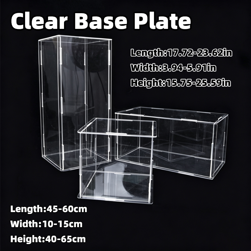 Figure Display Box - Kendinden Montajlı Tam Şeffaf Akrilik Vitrin