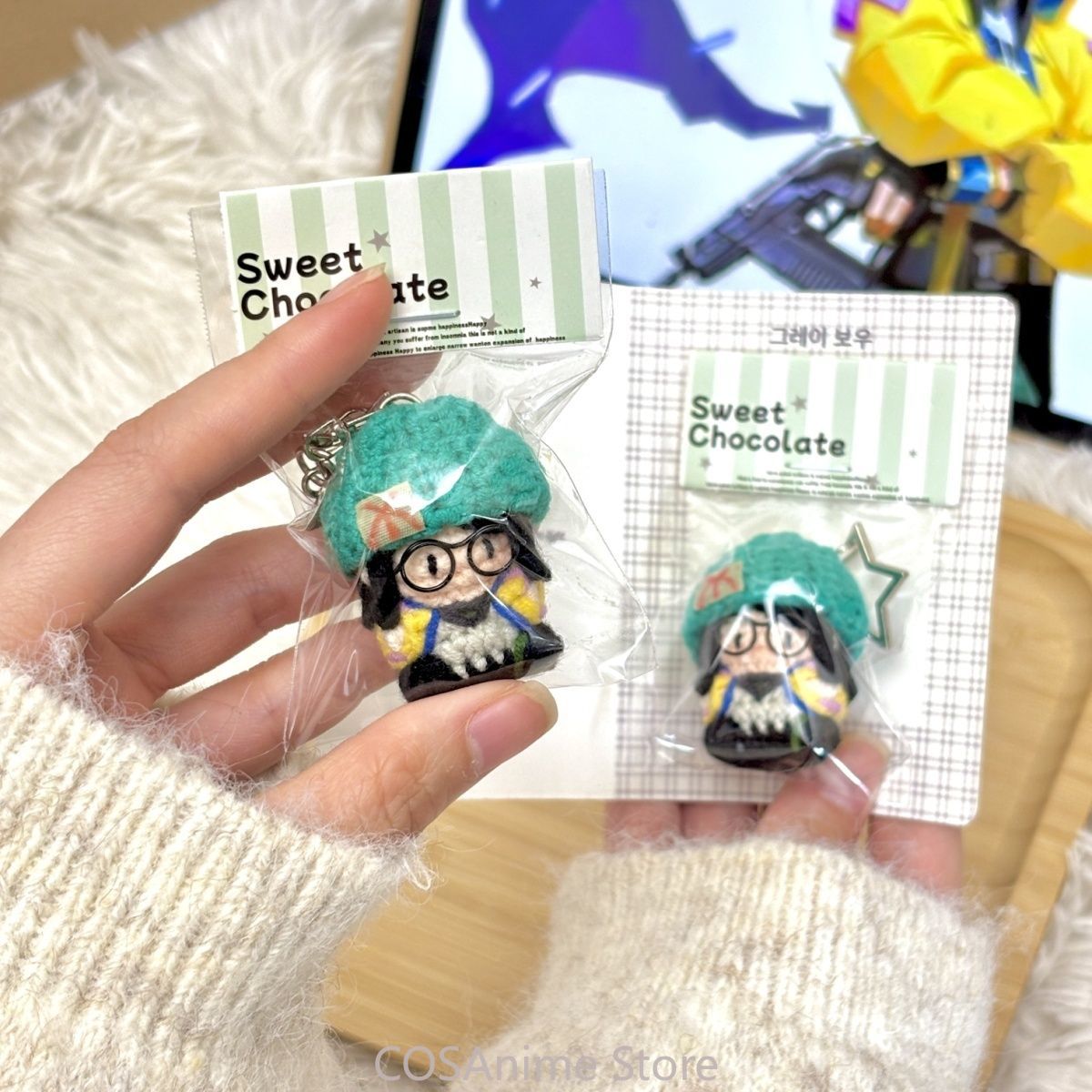 Cute Anime Merchandise - VALORANT Killjoy Oyunu Cosplay Örgü Vücut